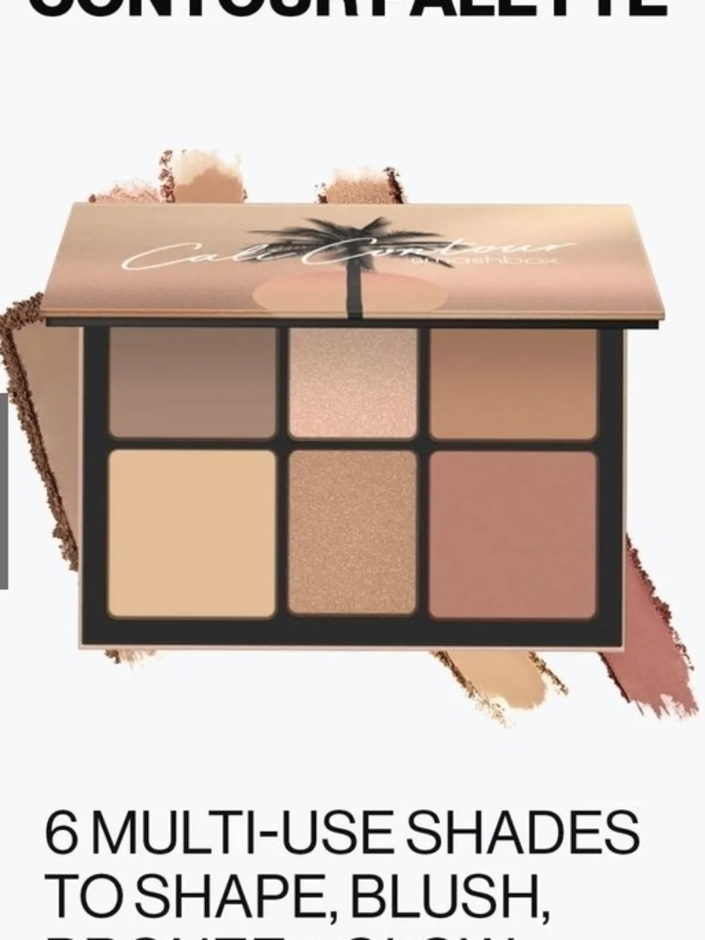 Smashbox Cali Contour Palette - Peach, Brown, Cream, Rose, Gold